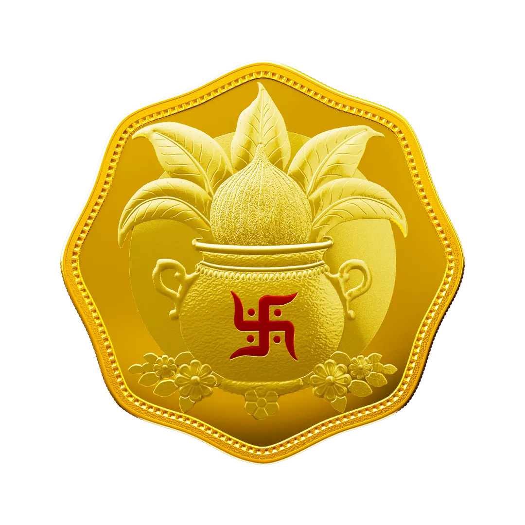 24K (999.9+) Purest 5 g Shubh Aarambh Gold Coin